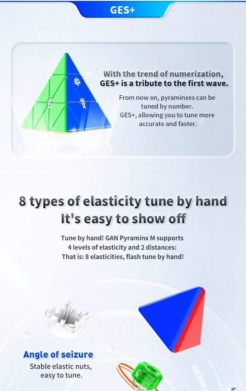 GAN Pyraminx Enhanced (Magnetic, UV)
